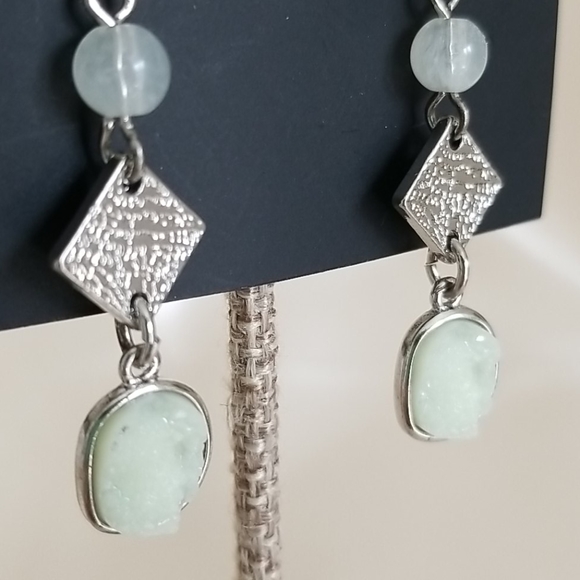 Apt 9 pale green/silver earrings - Picture 3 of 5